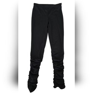 Urban Rose Kids Black Ruched Leggings